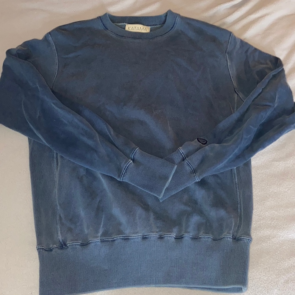Katama Swim Mens Muted Blue CrewNeck Sz XS